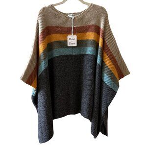 NWT DAVI & DANI Sweater Poncho – Size L